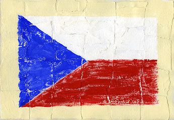 Image showing Painted flag