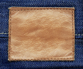 Image showing Jeans label