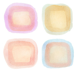 Image showing Watercolor elements