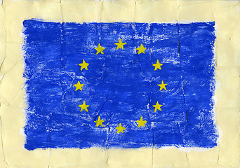 Image showing Painted flag