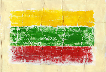 Image showing Painted flag