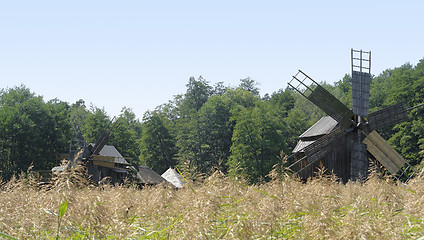 Image showing windmills in Romania