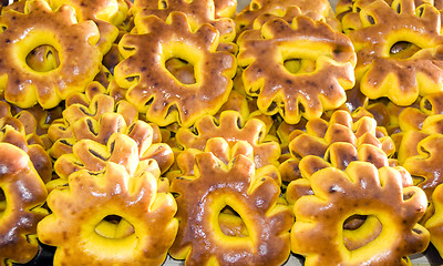 Image showing fresh Israeli bagel bread  photographed in Jerusalem Israel