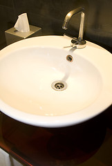 Image showing modern bathroom basin sink hotel Budapest Hungary