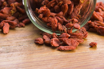 Image showing Red dried goji berries