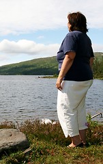 Image showing Obese woman