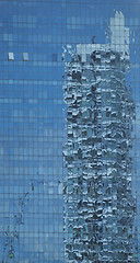 Image showing Skyscrapers reflection