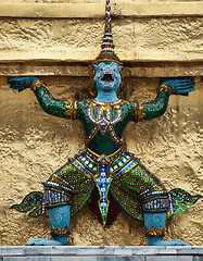 Image showing Bangkok grand palace statue