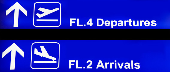 Image showing Airport sign