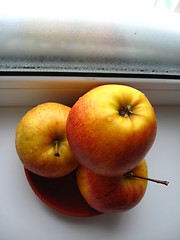 Image showing nice apples on the plate