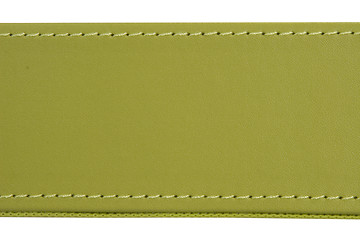 Image showing thread seam on green leather