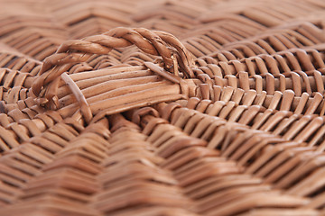 Image showing Blue rattan background