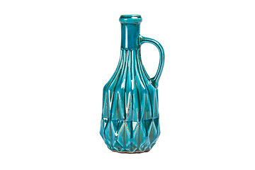 Image showing old blue bottle