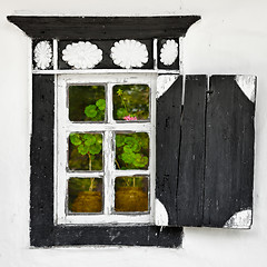 Image showing Old window - Ukrainian village style