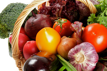 Image showing Vegetable Basket Close up