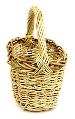 Image showing Basket in wattled from willow rods