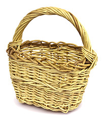 Image showing Basket in wattled from willow rods