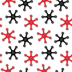 Image showing Abstract red and black texture