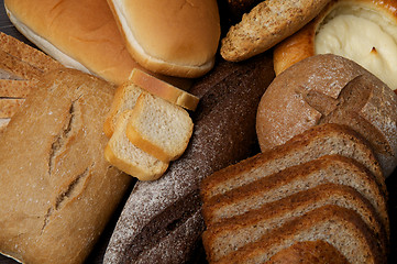 Image showing Background of Various Bread