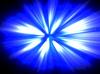 Image showing Blue explosion