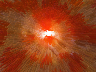 Image showing orange and white explosion