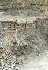 Image showing stone pit walls