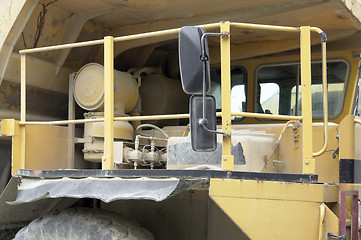 Image showing haul truck cabin