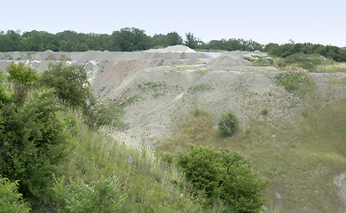 Image showing stone pit at summer time