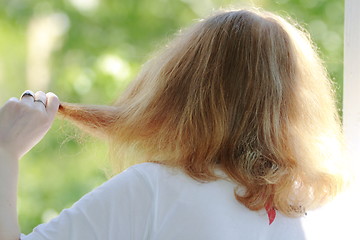 Image showing girl's hair