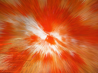 Image showing orange and white explosion