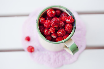 Image showing Wild strawberries