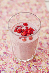 Image showing Strawberry smoothie