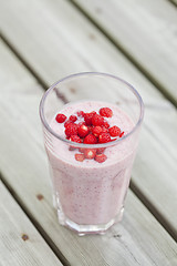 Image showing Strawberry smoothie