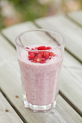 Image showing Strawberry smoothie