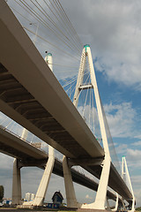 Image showing cable-stayed bridge