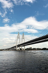 Image showing cable-stayed bridge