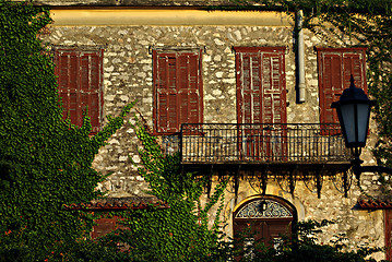 Image showing Old House Balcony