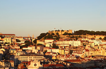 Image showing Sunset in Lisbon, Portugal 