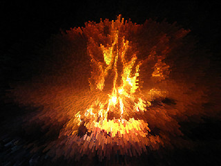 Image showing Flame in the furnace