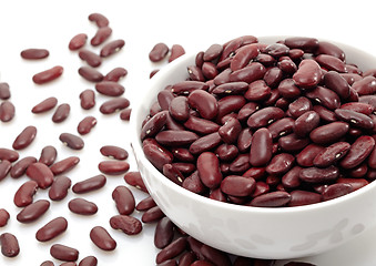 Image showing close up of a bowl of red beans