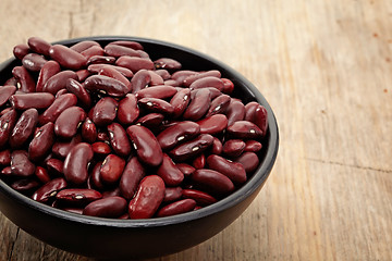 Image showing close up of a bowl of red beans