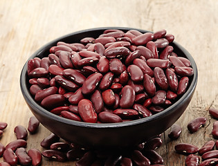 Image showing close up of a bowl of red beans