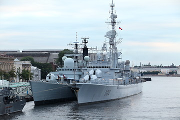 Image showing Navy frigate 