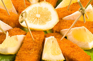 Image showing Fish fingers