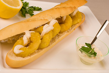 Image showing Squid bocadillo