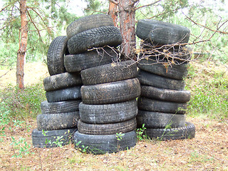 Image showing old tires