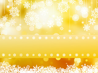 Image showing Elegant gold christmas background. EPS 8