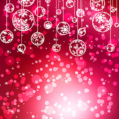 Image showing Elegant christmas with beautiful snowflakes. EPS 8