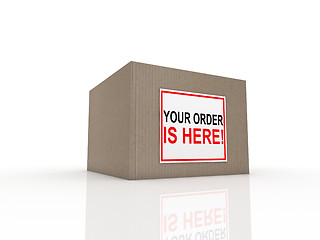 Image showing special delivery important shipment special package sending expr