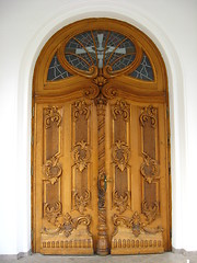 Image showing Wooden gate